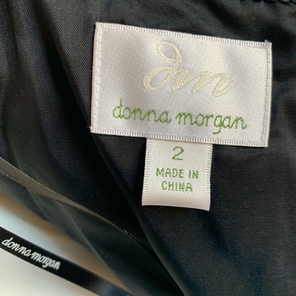 Classic Black Floor Length Bridesmaid Dress - Picture 4 of 5